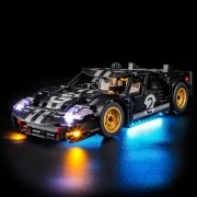 Belysning till Technic 1966 Ford GT40 MKII racerbil 42223 LGK840