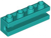 LEGO Sliding Brick 1x4 Blågrön B1460-6440301