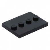 LEGO Minifigursplatta svart 121223-B542