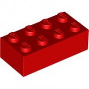 LEGO Röd Brick 2X4 100 gr 300121-47RÖD