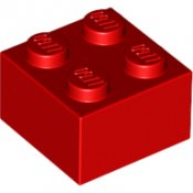 LEGO Röd Brick 2X2 300321-B52