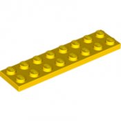 LEGO Gul Plate 2x8 303424