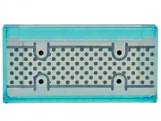 LEGO Flat Tile 1x2 W. Silver Pattern Transparent Ljusblå R0916-6585392