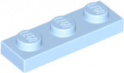 LEGO Plate 1x3 Ljusblå B2538-6372138