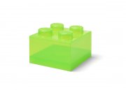 LEGO Genomskinlig klossformad förvaringslåda Grön 40090806