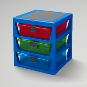LEGO 3-Drawer Rack Blue 40950002
