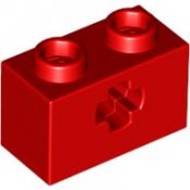 LEGO Technic Brick 1x2 röd 4142869-T452