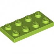 LEGO Plate 2x4 limegrön 4164023-R335