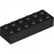 LEGO Brick 2x6 svart 4181144-B177