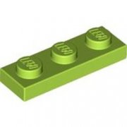 LEGO Plate 1x3 Limegrön B3557-4210210