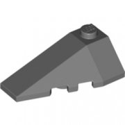 LEGO Left Roof Tile 2x4 W. Angle Mörkgrå B1237-4210866