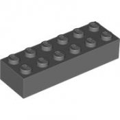 LEGO Brick 2x6 mörkgrå 4210875-B186