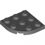 LEGO Plate 3x3 1/4 Circle Mörkgrå B1324-4212075