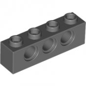 LEGO Technic Brick 1X4, Ø4,9 mörkgrå 4213607-T293