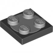 LEGO Turntable ljusgrå svart 4221774-R518