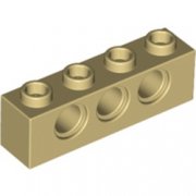 LEGO Technic Brick 1x4 W. 3 Holes Beige T1188-4234365