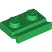 LEGO Plate 1x2 W. Slide Grön B3010-4272665