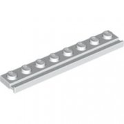 LEGO Plate 1x8 With Rail Vit B1537-4501853