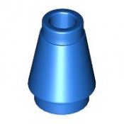 LEGO Nose Cone Small 1x1 blå 4529235-B151