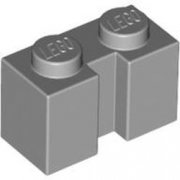LEGO Brick 1x2 With Groove Ljusgrå B2387-4617170
