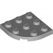 LEGO Plate 3x3 1/4 Circle Ljusgrå B3048-4645412
