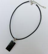 Halsband i läder med svart LEGO bit 5431