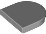 LEGO Tile 2x2 1/2 Circle Ljusgrå B3460-6565027