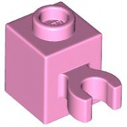 LEGO Brick 1x1 W. Holder Horizontal Rosa B1427-6610984