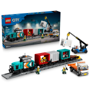LEGO City Hamntransporttåg med kran och lastbil 60509
