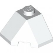 LEGO Roof Tile 2x2x1 45°  Bottom 45° Vit B0721-6056447