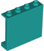 LEGO Wall Element 1x4x3 Blågrön B1458-6611052