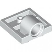 LEGO Plate 2x2 + One Hule Ø4,8 Vit B0161-6061024