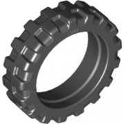 LEGO Technic Däck 20.9x5.8 Svart + Fälg Silver T1237-6064174