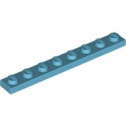 LEGO Plate 1x8 Medium Azur B3073-6074793