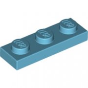 LEGO Plate 1x3 Medium Azur B1043-6119107