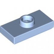 LEGO Plate 1x2 W. 1 Knob Ljusblå B2510-6132424