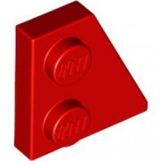 LEGO Right Plate 2x2 27 Deg. Röd B3517-6141553