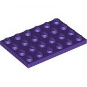LEGO Plate 4x6 Lila B3933-6147032