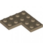 LEGO Corner Plate 2x4x4 Mörkbeige B3297-6151537