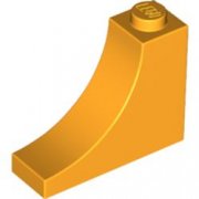 LEGO Brick 1x3x2 W. Inside Bow Ljusorange B3607-6172370