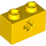 LEGO Technic Brick 1x2 With Cross Hole Gul 6206240-T0904