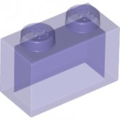 LEGO Brick transparant lila 1x2 6244912-B130