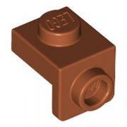 LEGO Plate 1x1 W. 1.5 Plate 1x1 Downwards Mörkorange B4132-6248949