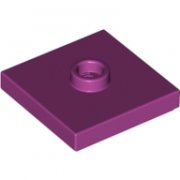 LEGO Plate 2x2 W. 1 Knob Magenta B4128-6250075