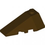 LEGO Left Roof Tile 2x4 W. Angle Mörkbrun B2430-6258948