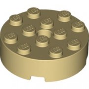 LEGO Brick 4x4 Round W. Ø4.9 W. Kl. Beige B3900-6294592