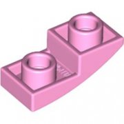 LEGO Plate 1x2x2/3 W. Half Bow Inv. Rosa B1152-6296041