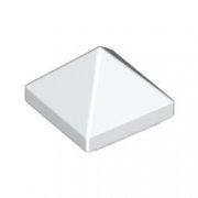LEGO Pyramid Ridge Tile 1x1x2/3 Vit B2493-6314487