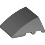 LEGO Brick 4x3 W. Bow/Angle Mörkgrå B3318-6315026