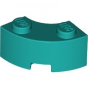 LEGO Brick 2x2 W. Inside And Outside Bow Blågrön B4231-6325429